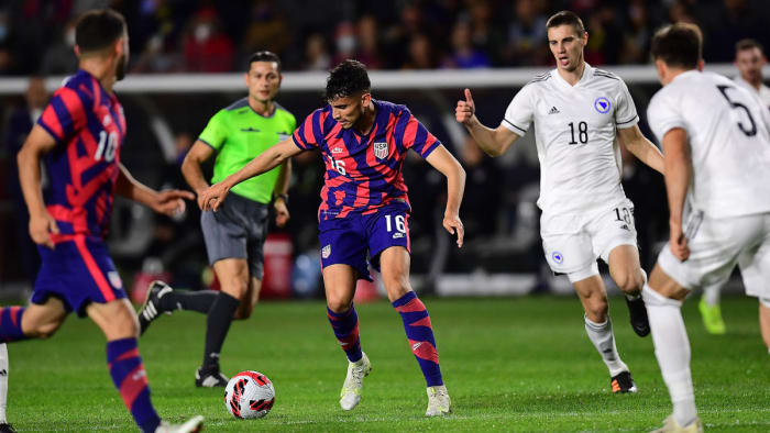 USMNT's Ricardo Pepi vs. Bosnia-Herzegovina